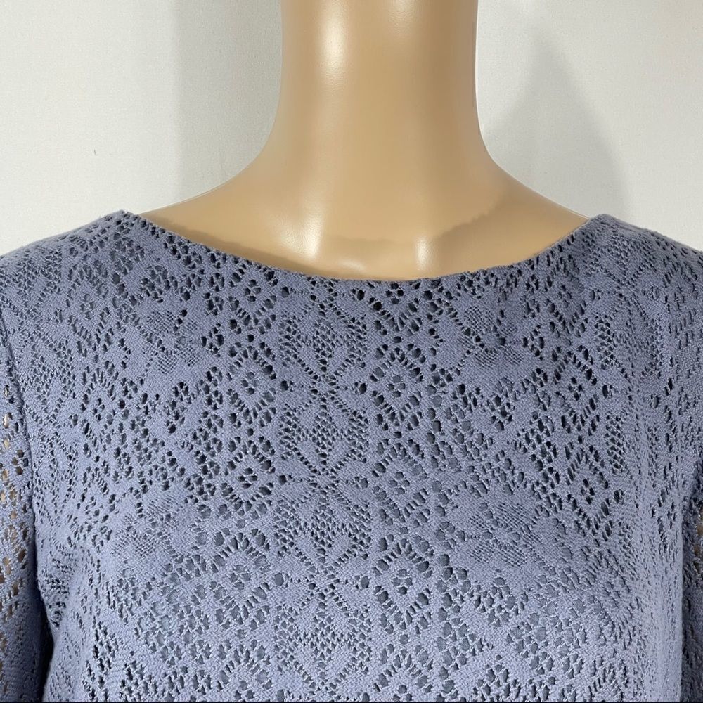 LC Lauren Conrad Blue Long Sleeve Blouse - Picture 11 of 12